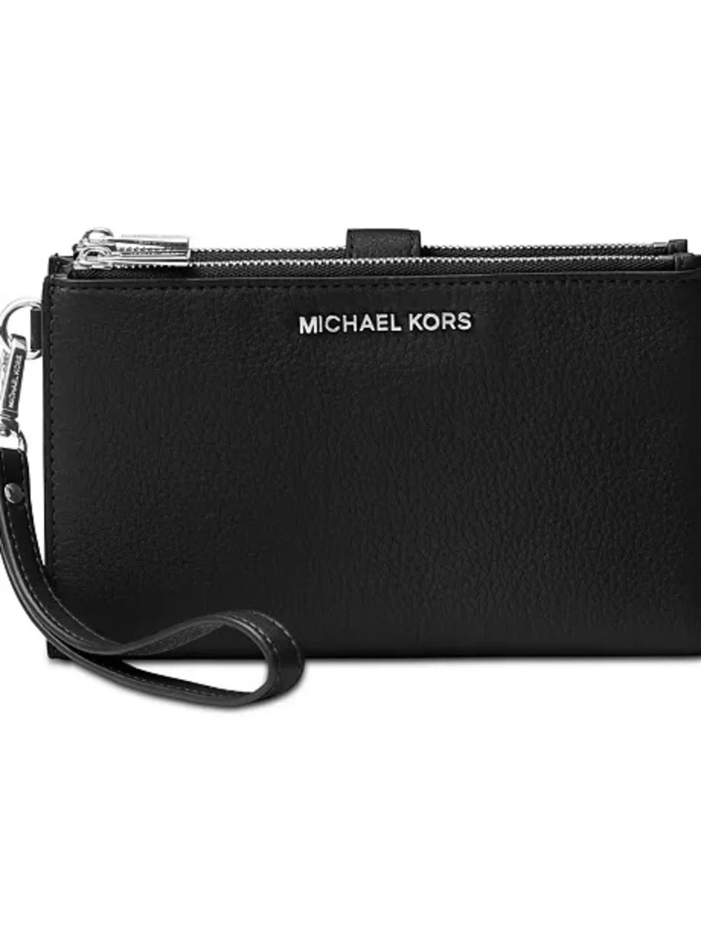 Michael Kors Adele Black Leather Wristlet Wallet